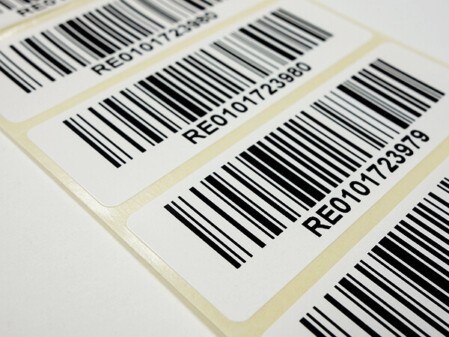 Barcode-Etiketten auf Rollen für Dokumentenmanagement